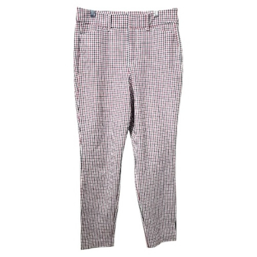 Old Navy Pixie High Rise Blue/Red Plaid Pants Size 4